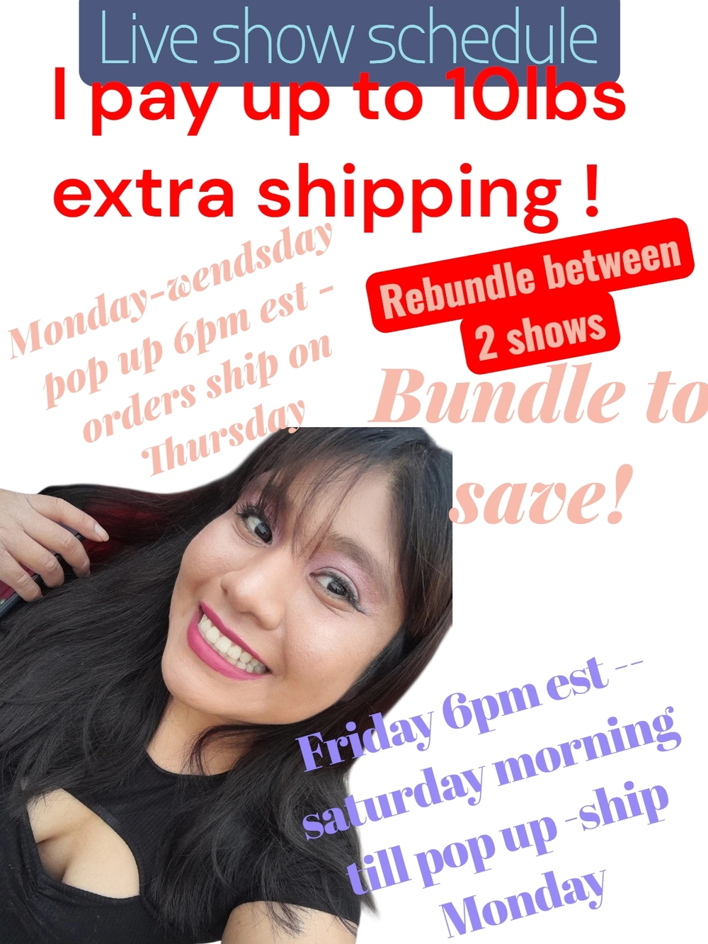!!Poshmark Live Schedule And Shipping Info❗Welcome Girls